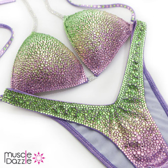 Ombre Figure Competition Suit
